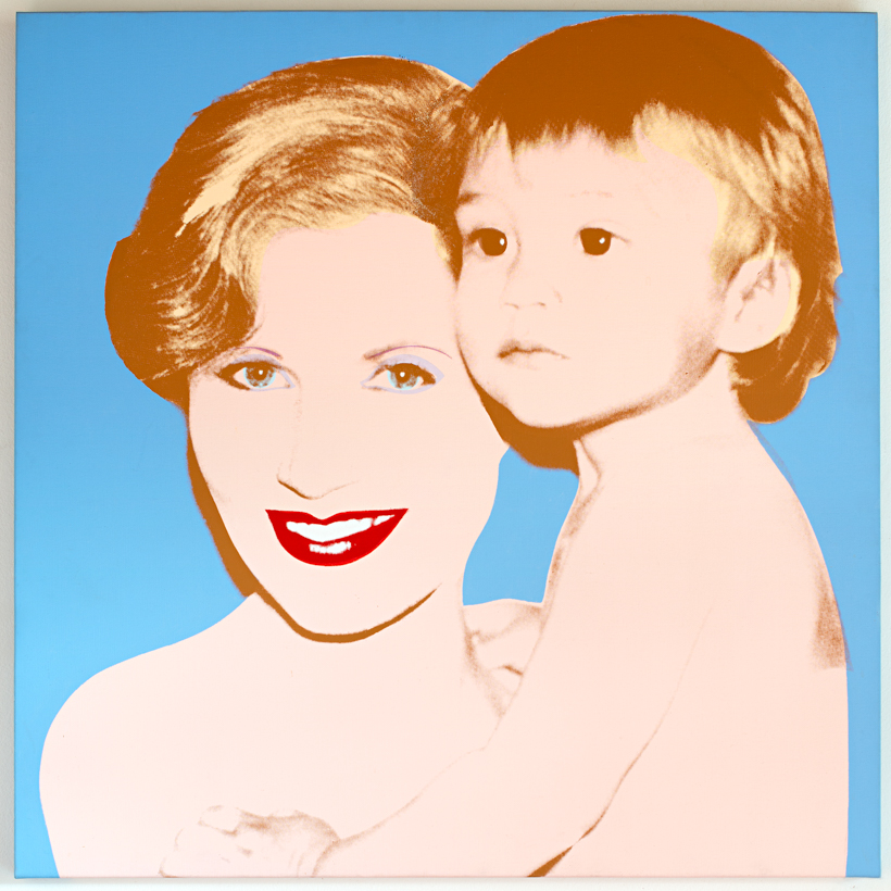 Portrait of Suzanne and her son Marc Syz by Andy Warhol